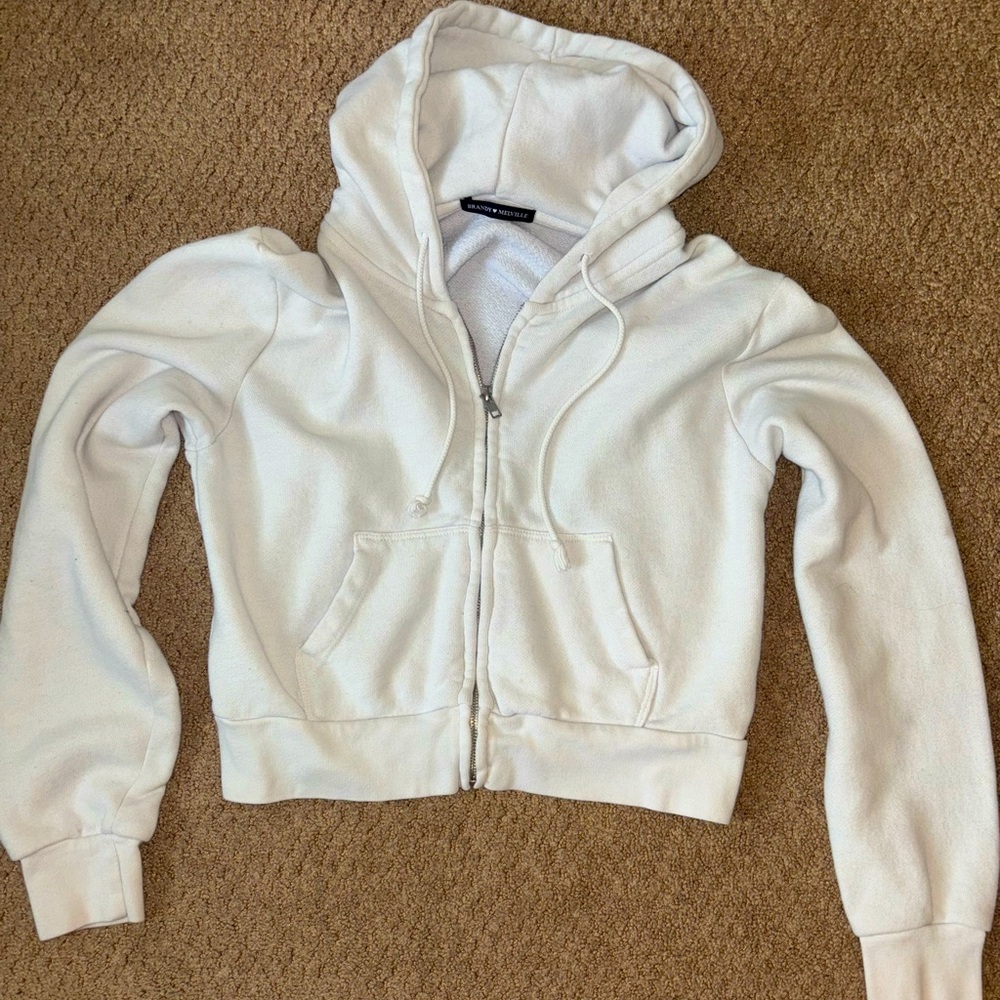 Brandy Melville Cropped Zip Up